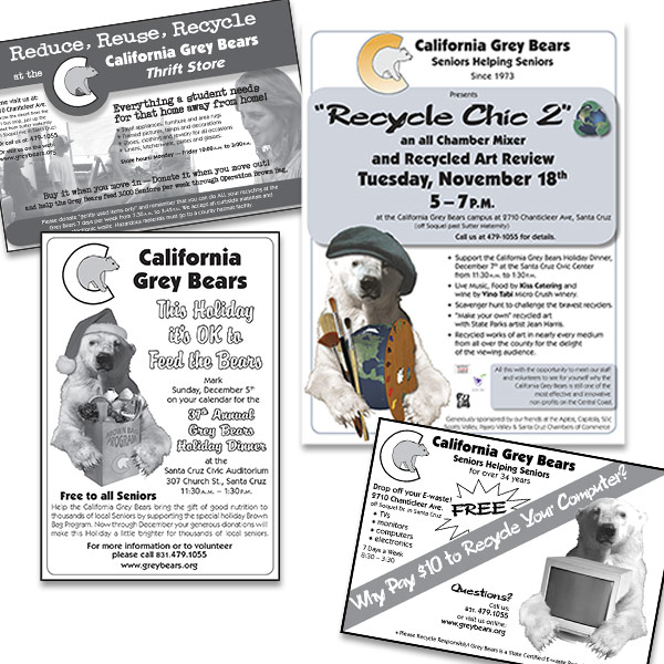 Grey Bears poster & ads.